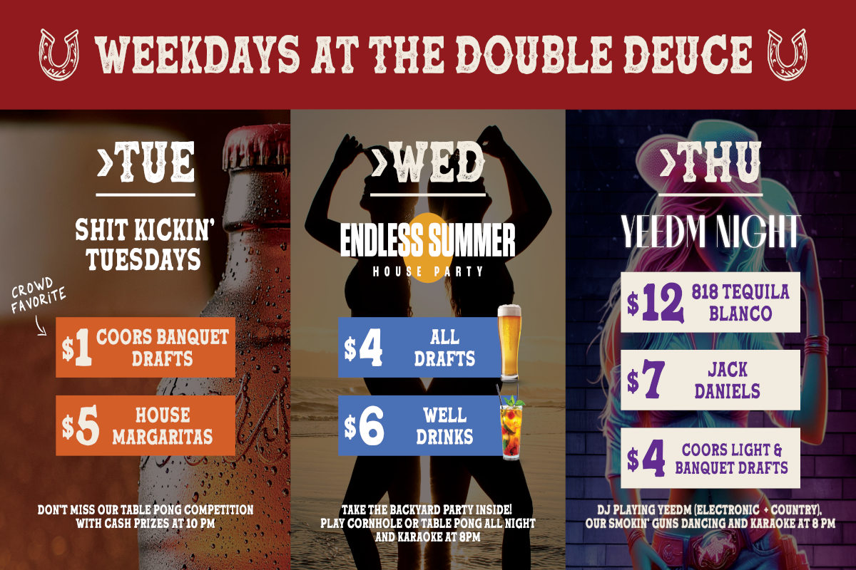 Daily Specials and Events